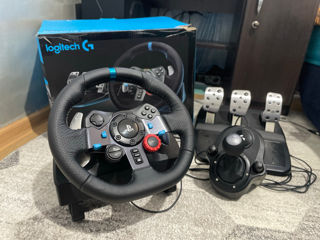 Volan gaming Loghitech G29 + Schimbator de viteze Driving Force Shifter