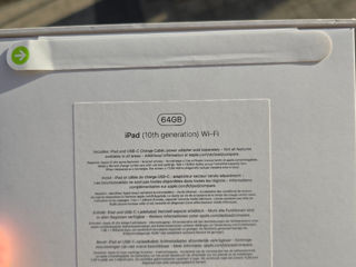 Ipad 10, 64GB sigilat foto 3