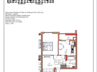 Apartament cu 1 cameră, 48 m², Telecentru, Chișinău