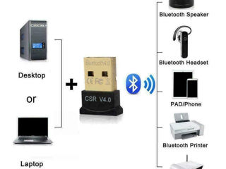 Bluetooth CSR 4.0 Adapter Dongle USB foto 2