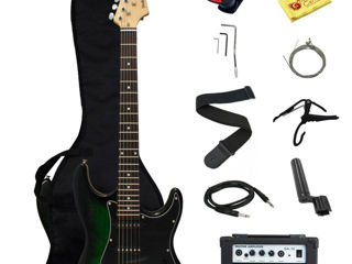 Set Guitar Electri Combo Bag strap cable Kit (Razmer dlea vzroslah) video real