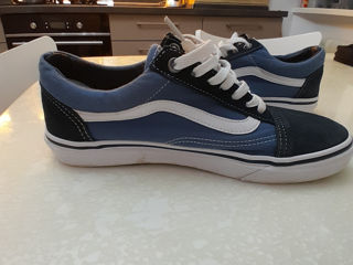 Vans old school black and blue foto 2