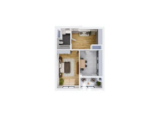 Apartament cu 1 cameră, 48 m², Râșcani, Chișinău foto 14