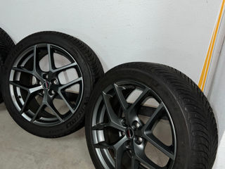 Cрочно Идеальные! Borbet Germany R19 5x112 + Michelin Pilot Alpin 225/45R19 VW,Audi, Skoda,Seat... foto 8