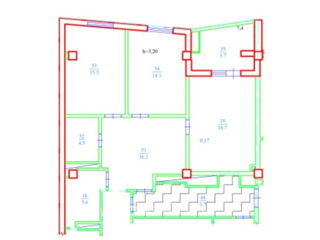 Apartament cu 2 camere, 84 m², Râșcani, Chișinău foto 2