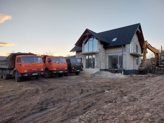 Услуги экскаватора,вывоз строительного мусора,демонтаж,глина,бобкат,Камаз Excavator bobcat kamaz