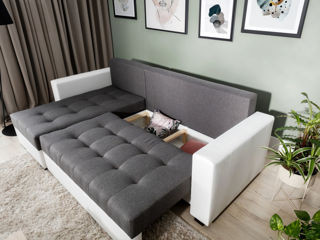 Canapea de colț elegantă și confortabilă foto 2