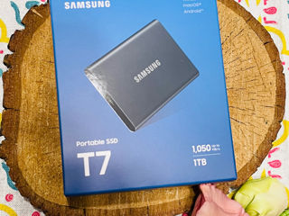 SSD portabil extern Samsung Portable SSD T7, 1 TB, Grey foto 2