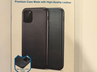 Чехол ESR Metro Premium Leather Case Black для iphone 12/12Pro