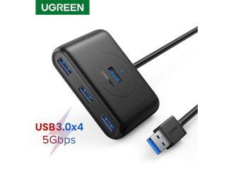 Ugreen USB 3.2 Gen 1 HUB 4x USB, Cablu 1m negru (CR113 20291) (au ramas 2 buc.) foto 19