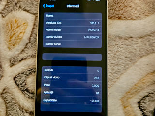 Vând iPhone 14, 128 GB, în stare excelentă. foto 7
