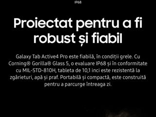 Galaxy Tab Active4 Pro 5G, 10.1", 128GB, 6GB Memory, Black (Negru) foto 7