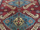 Covor antic Caucazian! Antique rug ! Handmade! Ковер Кавказский, ручной работы, конец XIX века! foto 10