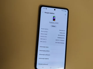 Galaxy A52, 128Gb, 6Gb RAM, lucreaza perfect, fara reparatii. Negociabil foto 5