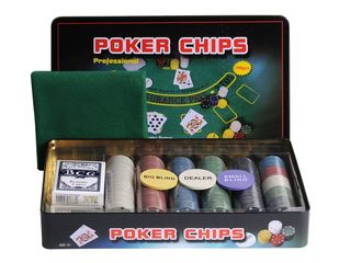 Set de poker покерный набор на 100,200,300,500 фишек foto 4