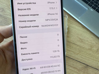 Iphone 14 128gb Blue , original 100% , garantie ! foto 5