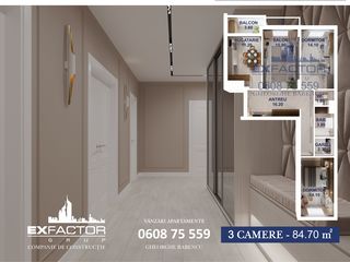 Apartament cu 3 camere, 84 m², Botanica, Chișinău, Chișinău mun. foto 6