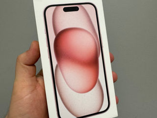 Vind iPhone 15 128Gb Pink , Sigilat , NOU , Neverlock , Garantie 1 An