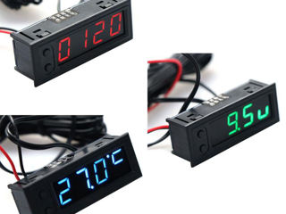 Многофункциональный модуль-Часы-вольтметр-термометр-полезные функции=LED-экран= foto 3