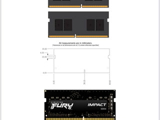 Оперативная память KF432S201B/8 Kingston fury ddr 4 8 gb 3200 для ноутбуков foto 5