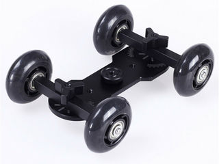 Dolly Mini Car Skater Track Slider для DSLR камеры Черный + Шаровая голова Grip Ball Head foto 1