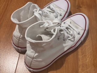 Ghete albe Converse foto 2