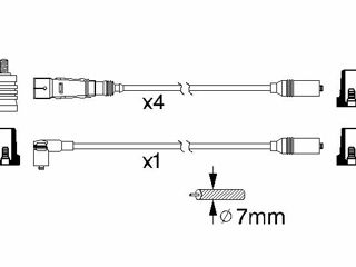 Комплект проводов зажигания bosch 0 986 356 339 foto 2