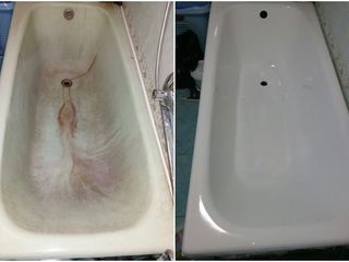 Как восстановить старую чугунную,металлическую или акриловуую ванну с минимальными затратами? foto 6