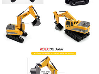 Jucărie excavator cu telecomandă. Детская игрушка экскаватор c дистанционным управлением.