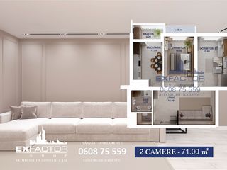 Apartament cu 2 camere, 71 m², Botanica, Chișinău foto 7