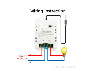 Smart WiFi 16A TUYA Termostat cu senzor extern de temperatură foto 2