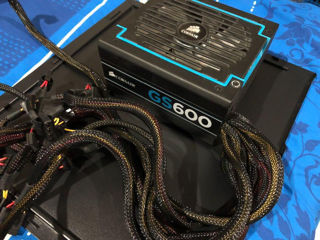 600W Corsair Gaming GS600 / 80 PLUS Bronze / Active PFC foto 2