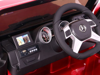 Mașina electrică pentru fetița de 3 ani - Mercedes Benz Gelandewagen G65 AMG cu telecomanda foto 5