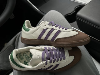 Adidas Samba Off White Core Purple Green Brown Unisex foto 6