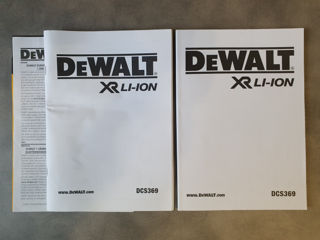 DeWALT DCS369 XR Li-Ion Set of Instruction Manuals