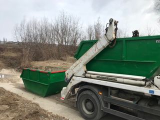 Evacuarea deseurilor de constructie / evacurea gunoiului container 8m3 / вывоз строительного мусора foto 1