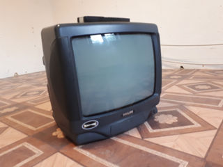 Продам рабочий б/у кинескопный телевизор Philips 14GX37A 14" (36 см). Подходит для кухни гаража дачи