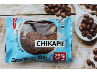 Мягкое Протеиновое печенье Chikalab в шоколаде без сахара - Шоколад с начинкой - 25% Protein
