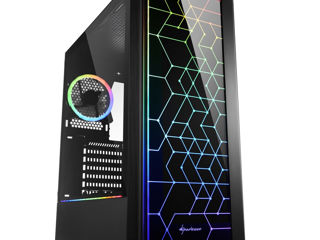 new / Корпуса SHARKOON ATX, сarcase PC, RGB Case, Black/White, Mesh / Deco foto 7