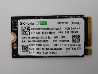 SSD 256GB M.2 NVMe (2242) Samsung PM991a, SKhynix BC901, Noi / New foto 3