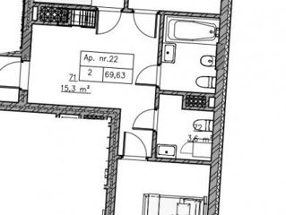 Apartament cu 2 camere, 70 m², Telecentru, Chișinău foto 7