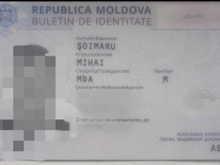 Am pierdut azi buletinul de identitate pe numele Șoimaru Mihai