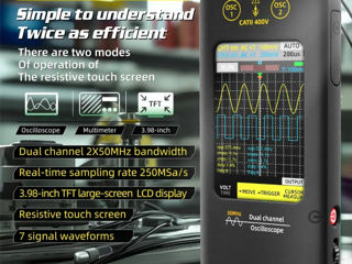 Osciloscop digital ESR tester multimetru generator осциллограф ESR тестер мультиметр генератор foto 6