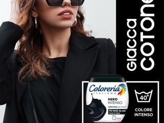 Coloreria Italiana Nero Intenso vopsea pentru materiale textile, culoare Negru, 350 g foto 1
