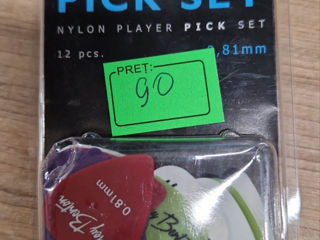 Pana de Chitara Harley Benton Nylon Player Pick 0,81mm