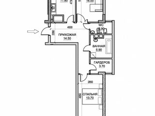 Apartament cu 2 camere, 74 m², Ciocana, Chișinău foto 3