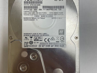 Продам HDD Toshiba 2Tb