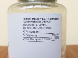 Creatina monohidrata in pastile și creatina creapure - MyProtein foto 3