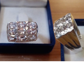 Мужские кольца из серебра 925 и природных камней foto 2