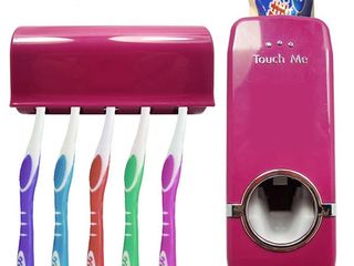 Пластмассовый дозатор для зубной пасты и держатель для зубной щетки foto 1
